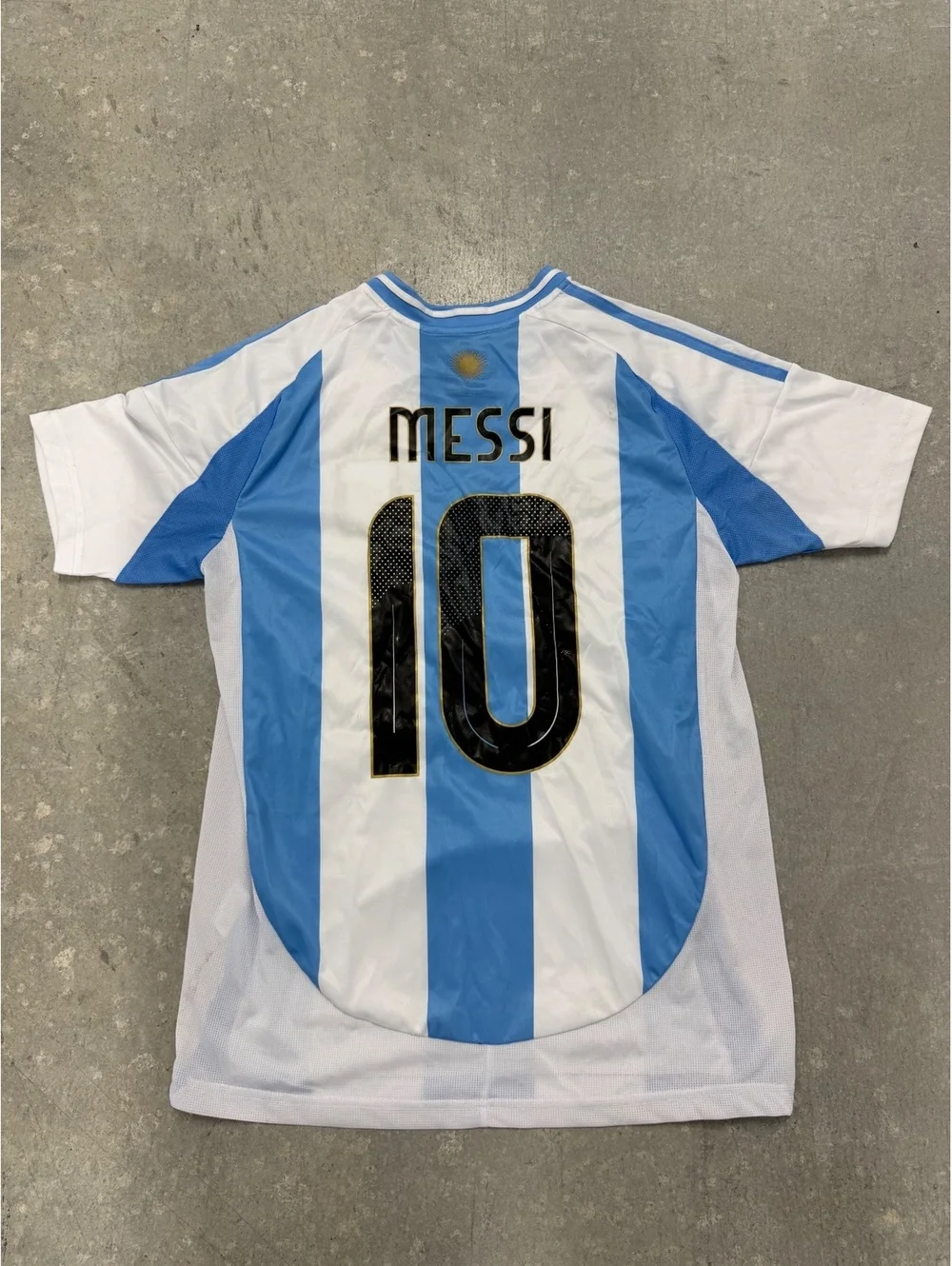 Adidas Argentina Lionel Messi #10 2022 World Cup 3 Star Home Jersey Shirt Mens
